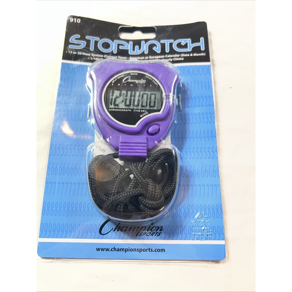 NEW Champion Watch sealed model  910 Purple color multipurpose fitness sports .